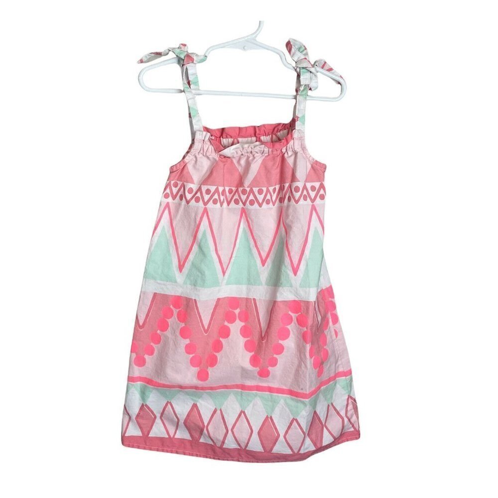 Gymboree Girls Dress 5 Aztec Pillow Dress Sleeveless Spring Summer Pink